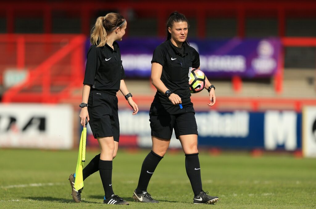 two female referees
